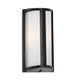 Outdoor Wall Light Marine Grade Modern Rounded Vertical 253mm IP44 40W Black Outdoor Wall Light Marine Grade Modern Rounded Vertical 253mm IP44 40W Black